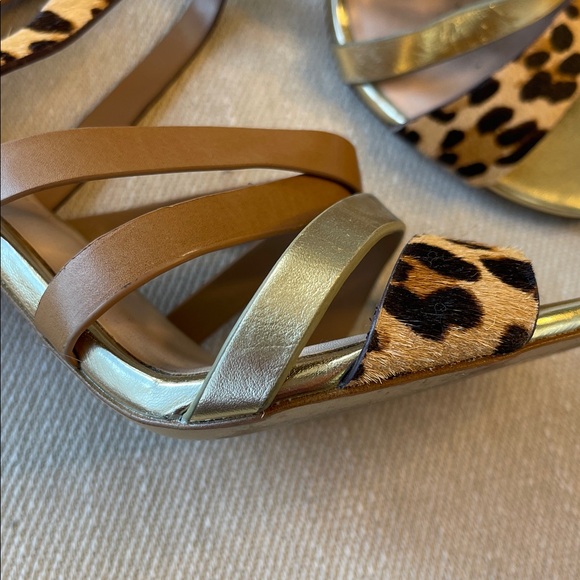 ALDO | Leopard Pony Hair Stiletto Sandals | Excellent Condition Size 8 - Picture 2 of 7